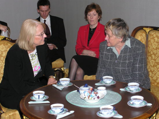 Riigikogu esimees Ene Ergma kohtus Rootsi välisministri Laila Freivaldsiga